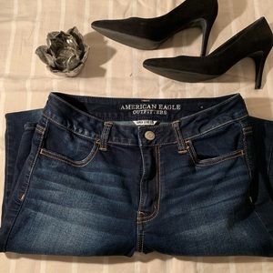 American Eagle Sz 8 Long High Rise Jeggings